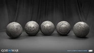 Hati, Gróa, Loki, Laufey and Jörmungandr's marbles