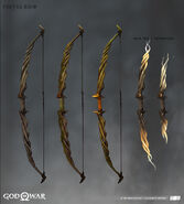 Concept art of Freya's bow.