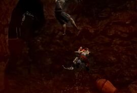 Kratos en el Tunel Sumergido en Sangre 2