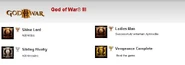 Exemplary God of War III Trophies