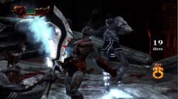 Every time Kratos uses Spartan Rage to save himself or Atreus his