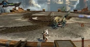 Kratos facing a Chimera in God of War: Ascension