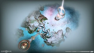 Overview of the map of Alfheim in God of War (2018).