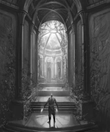 Diseño conceptual de la entrada al Jardín de los Dioses.
