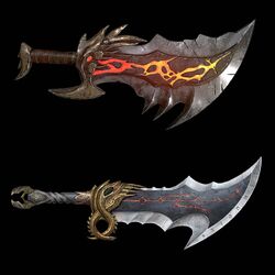 God War Swords Kratos Blades Chaos, Blade Olympus God War