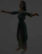 Lysandra's Character Model in God of War (2005)