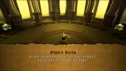 Kratos accepting his upcoming challenge