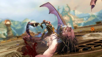 Batalla de Kratos contra la Mantícora (III).