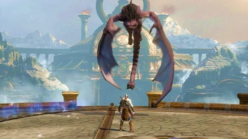 Batalla de Kratos contra la Mantícora (I).