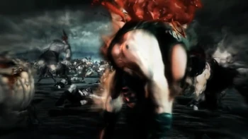 Barbáros en una de las cinematícas de God of War (IV).