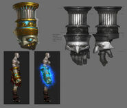 Original Concept Art of the Gauntlet of Zeus.