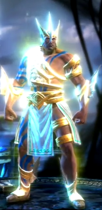 Armadura de guerra divina de Poseidon