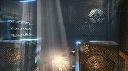 Kratos atravesando las Trampas del Laberinto