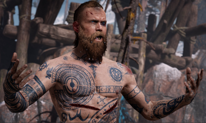 God of War- Baldur's Tragedy. TATTOO Analysis Translation. 