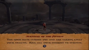 Kratos stands ready to accept his challenge