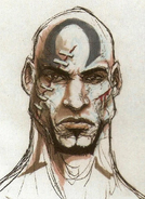 Concept Art of Kratos.