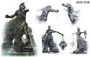 Concept Art of the statue of Apollo