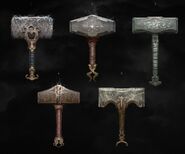 Design variations for Mjölnir.