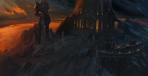 Arte conceptual del Templo de Ares.