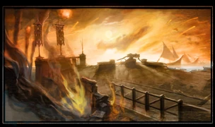 Persian fleet attack