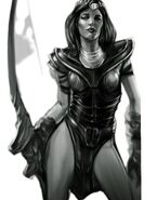 Concept Sketches for a Female Kratos
