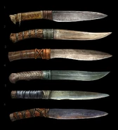 Concept art of Kratos' knife.