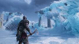 Kratos y Atreus en Niflheim Ragnarok