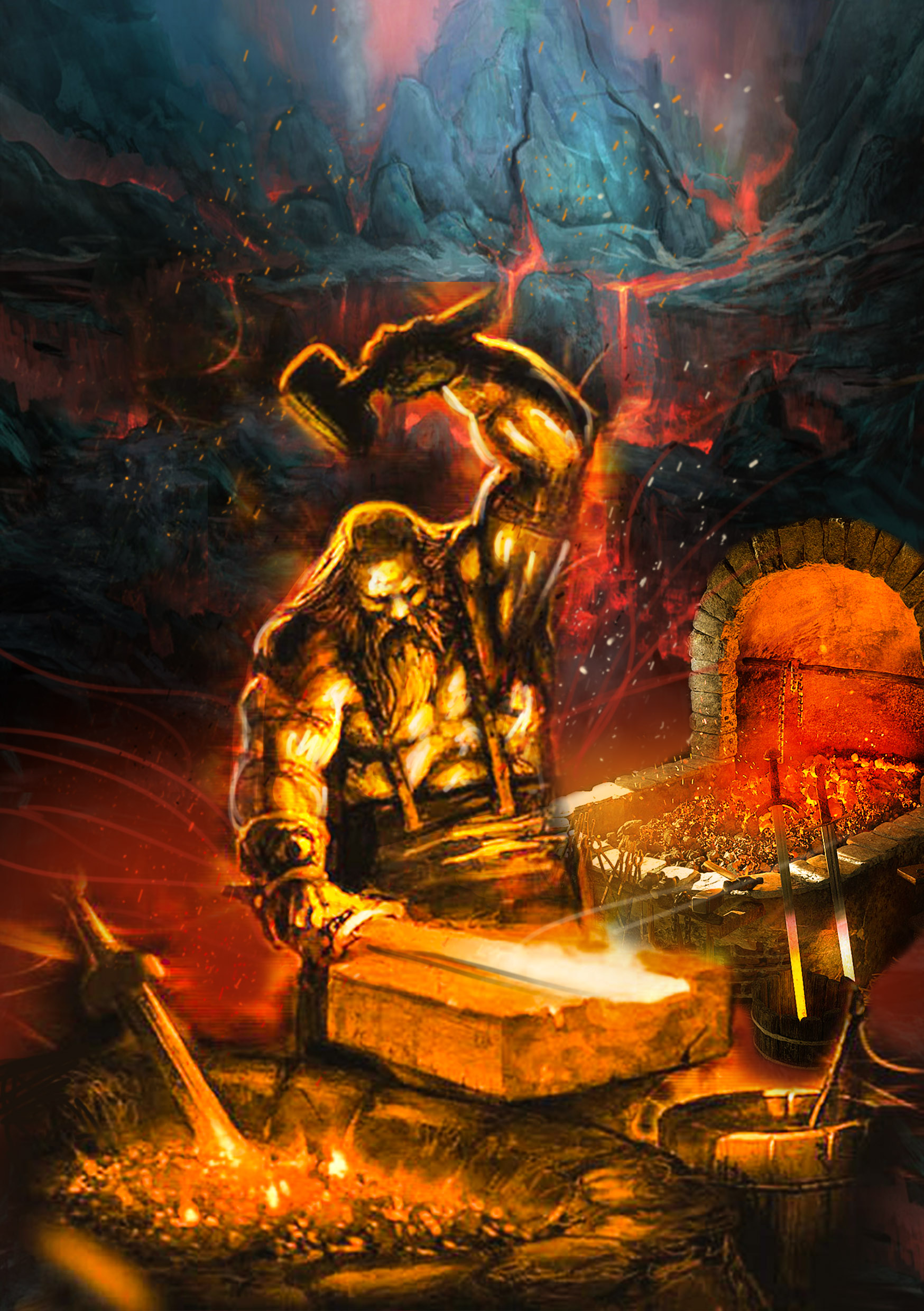 hephaestus god of fire and forge