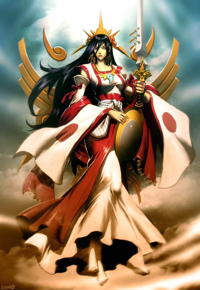 Amaterasu : japanese goddess of the sun