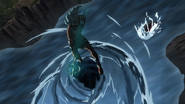 1x08 War for Olympus Poseidon wielding Trident 4
