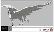 Gods and Heroes Model Sheet Pegasus