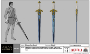 Gods and Heroes Model Sheet Adamantium Sword
