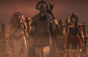 Aphrodite, Ares and Enyo