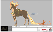 Gods and Heroes Model Sheet Apollo's Horses