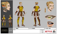 Gods and Heroes Model Sheet Alexia