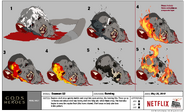 Gods and Heroes Model Sheet Daemon 02 Costume Burning