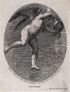 Lucifer (the morning star). Engraving by G.H. Frezza, 1704, Wellcome V0035916