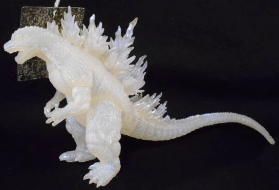 GODZILLA 1999 フィギュア BANDAI ~ Godzilla 1999 Vinyl Figure 7” tall purple fins ~ SHIPS