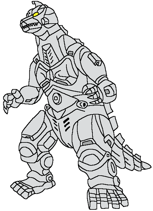 mechagodzilla coloring page