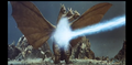 Ghidorah is unfazed by Godzilla's atomic breath!