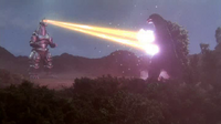 MechaGodzilla 2 firing eye beams