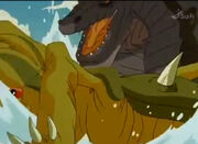 Zilla vs crustaceous rex