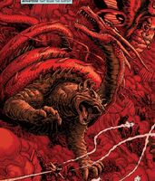 Anguirus battling Manda in Godzilla: Cataclysm #1]]