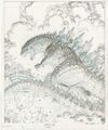 Godzilla: Awakening penciled cover