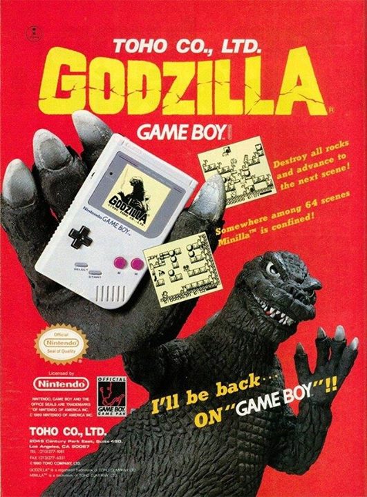 Godzilla 1990 video game protraffic