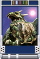 Dagahra's card in Godzilla Trading Battle