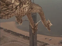 GvsKG-King Ghidorah attack Fukuoka