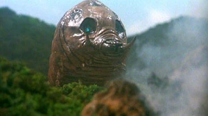 The HeiseiMosuLarva as it is seen in Rebirth of Mothra