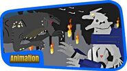 MECHAGODZILLA) VS ジラ (ZILLA) -- Kaiju Animation Battle