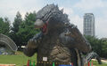LegendaryGoji Statue In A Tokyo Park 2